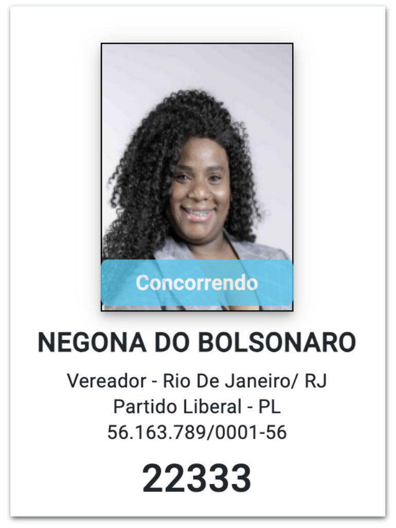 Material de candidatura de Vanessa Lopes da Silva